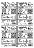 Personalised christmas stickers