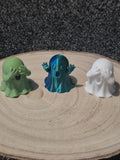 Set of 3 3D mini ghosts