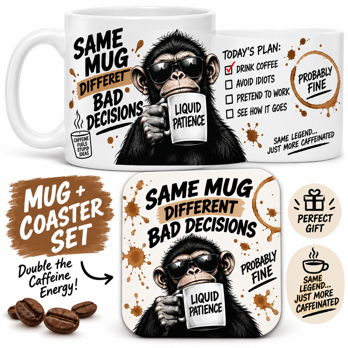 Mug and matching coaster set