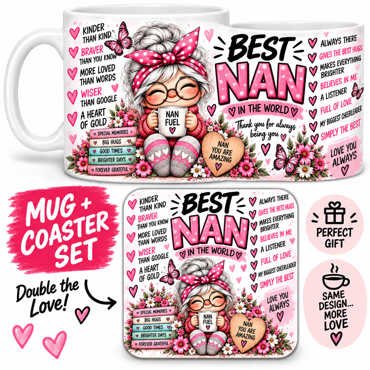 Mug and matching coaster set