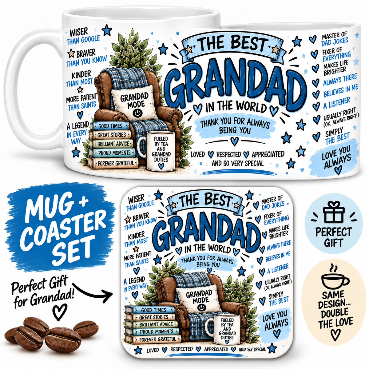 Mug and matching coaster set