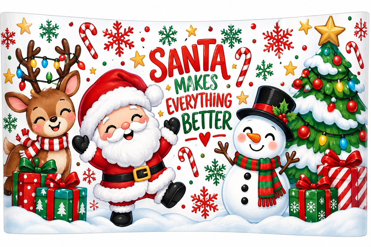 Christmas tumblers and water bottles