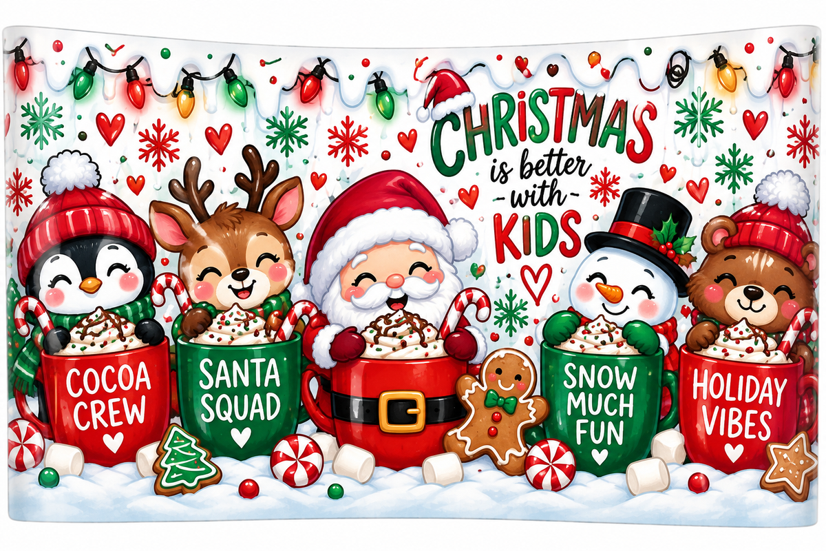 Christmas tumblers and water bottles