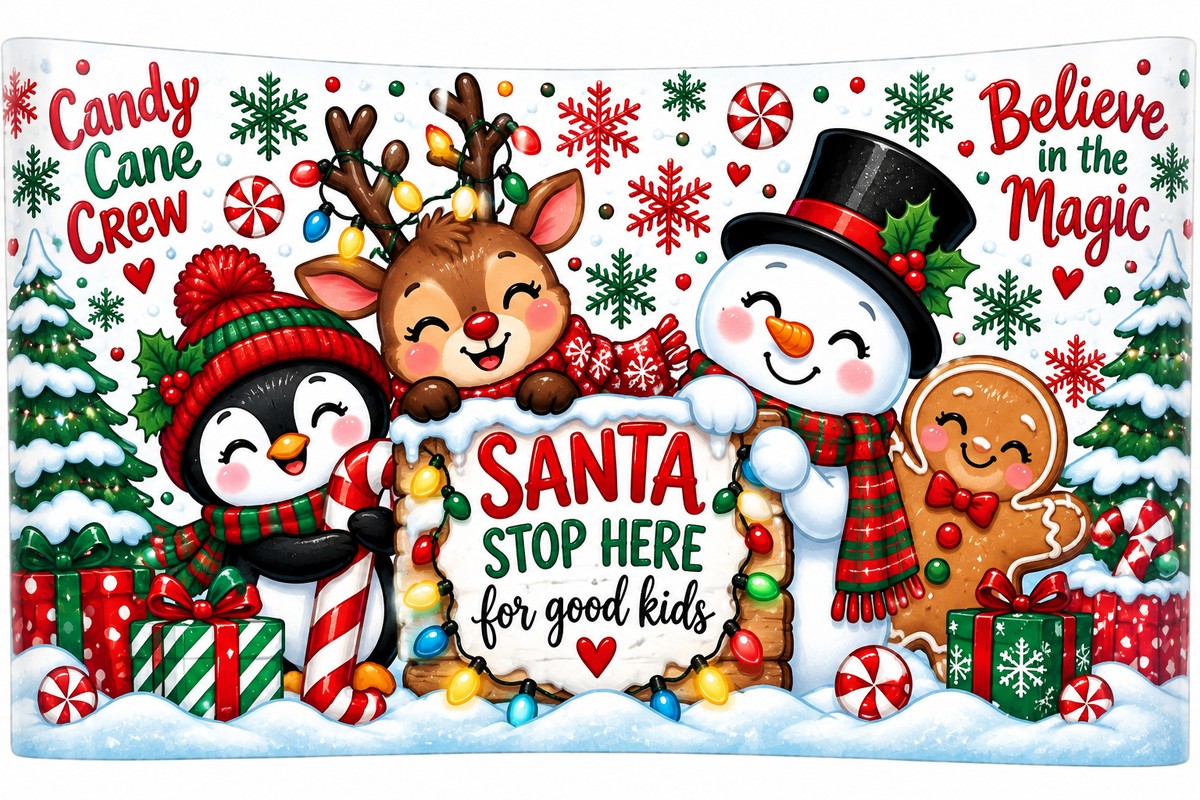 Christmas tumblers and water bottles