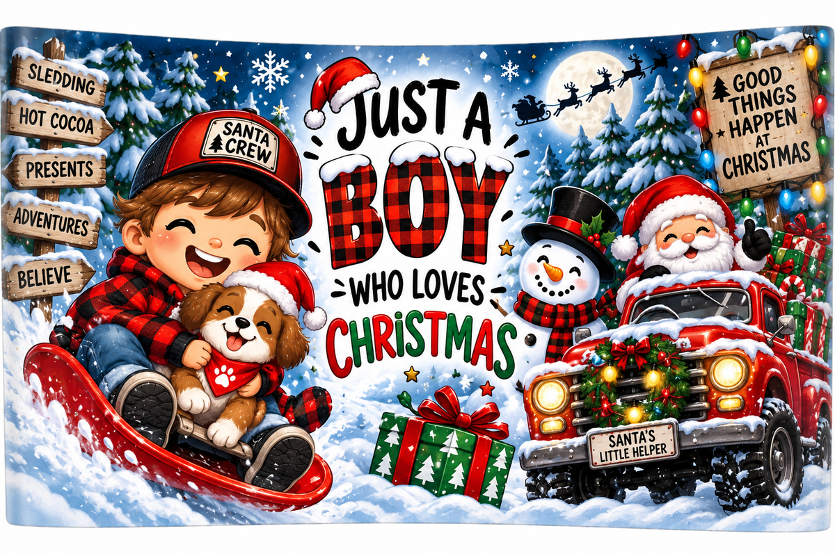 Christmas tumblers and water bottles