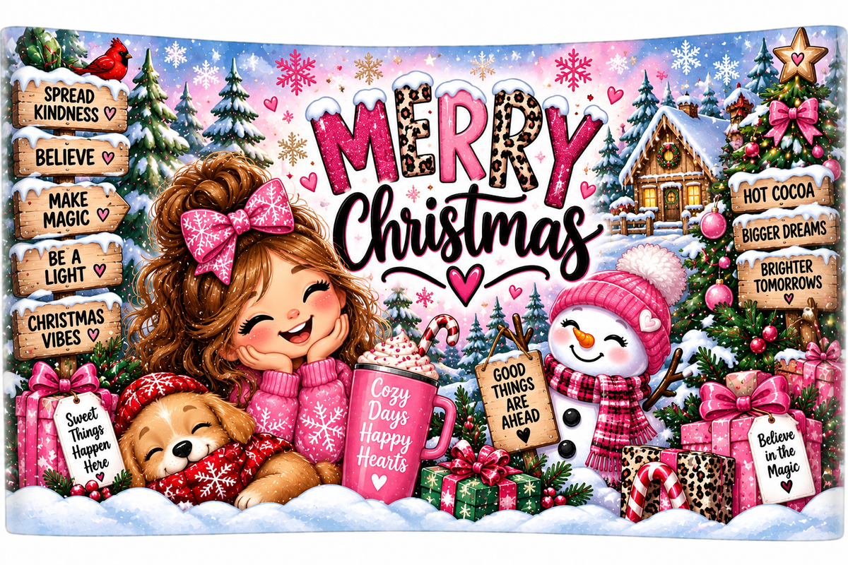Christmas tumblers and water bottles
